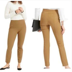 Everlane Women's Size 8 Ochre The  Side Zip work pants career ankle stretch.